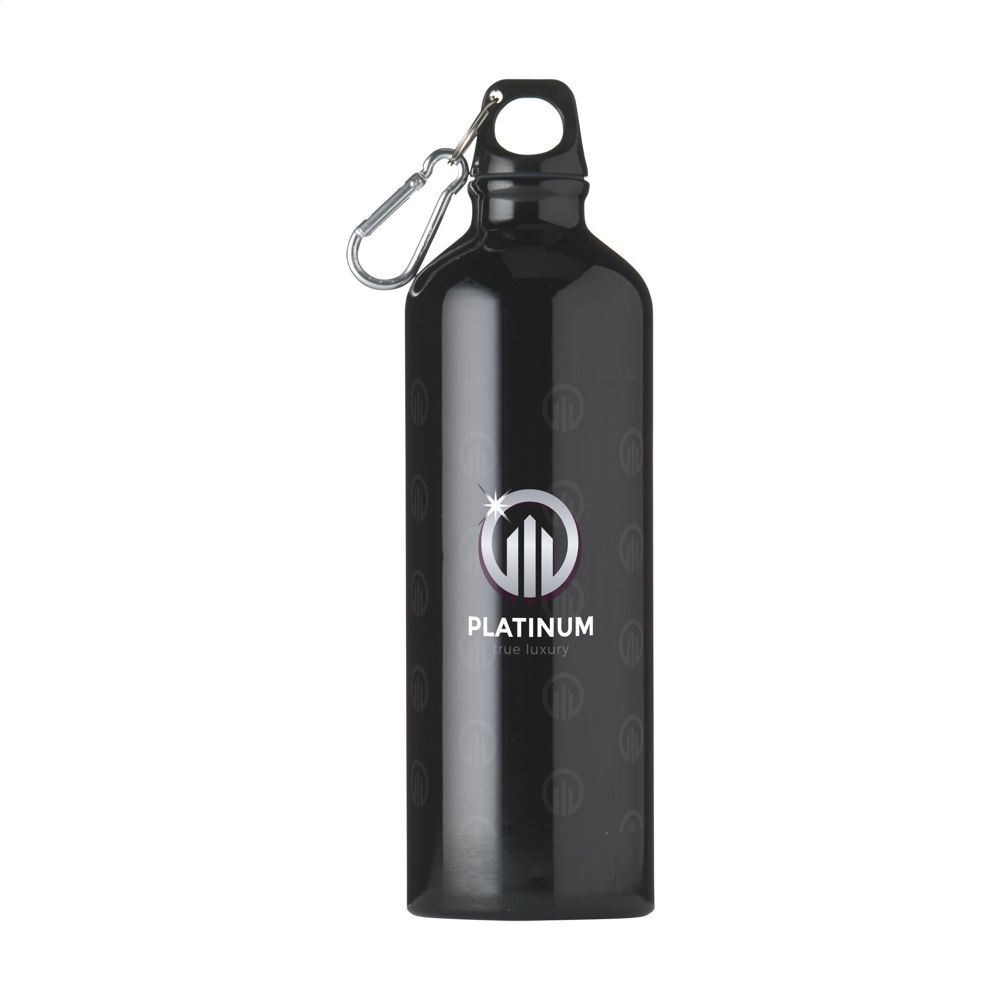 AluMaxi GRS Recycled 750 ml Wasserflasche - Schwarz